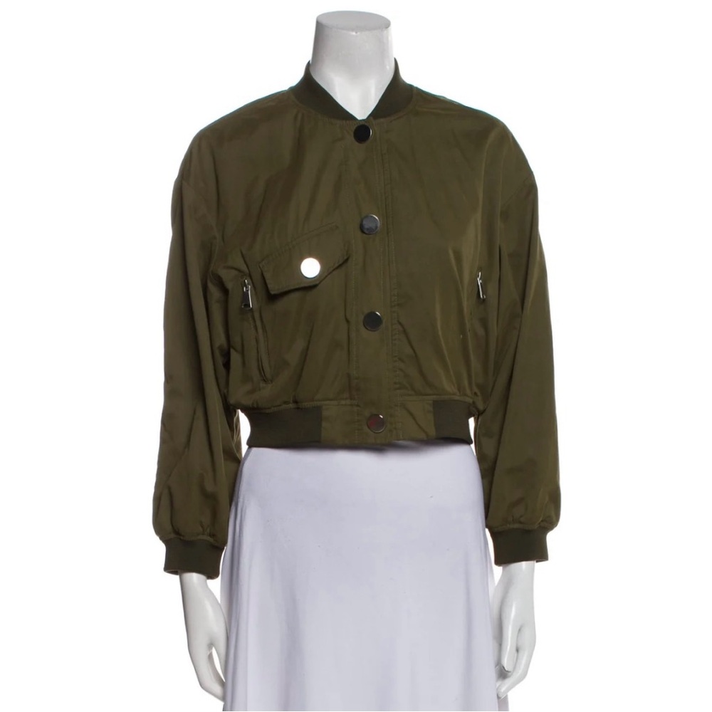 Olive Green Bomber Jacket